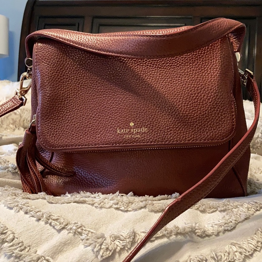 EUC Kate Spade Mahogany crossbody bag